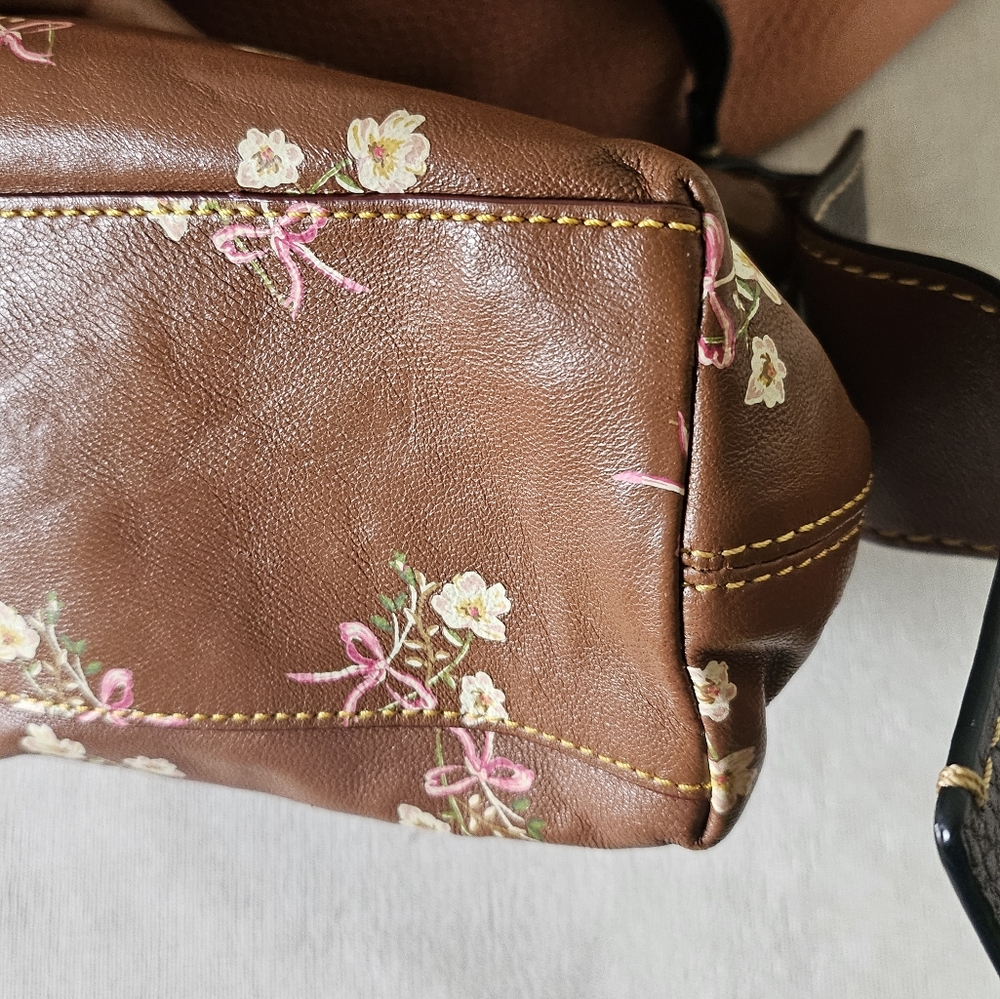 Coach Bandit Hobo 39 in Natural Pebble Leather with in side pochette purse - Picture 8 of 14